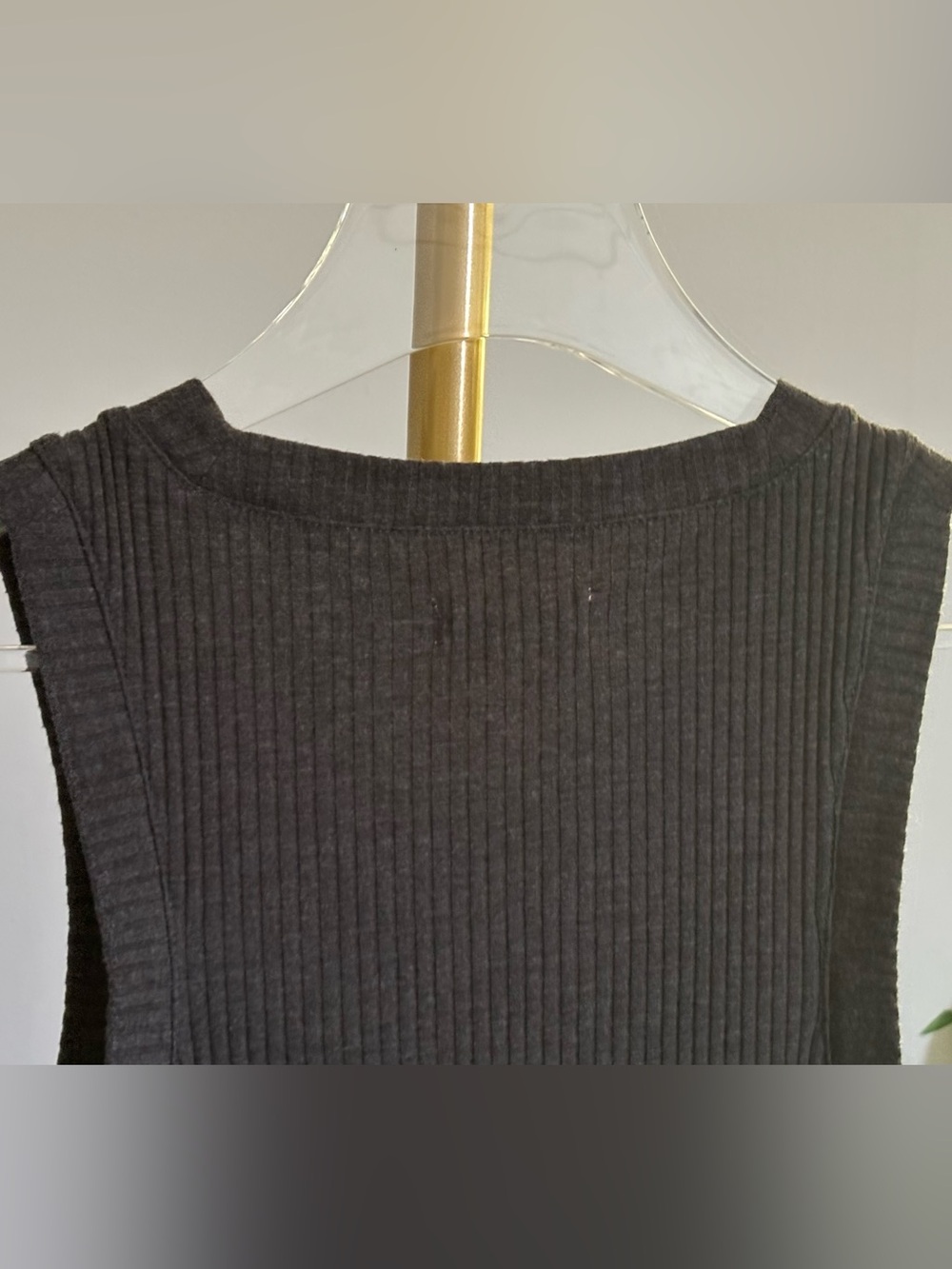 Madewell Charcoal Ribbed Knit Dress - Picture 7 of 11